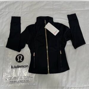 lululemon athletica Black Jacket with Gold Accents